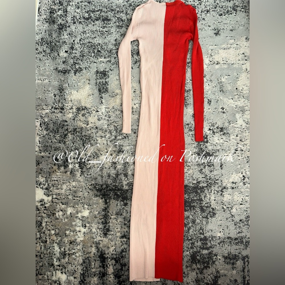 Price Firm - STAUD Shoko Long Sleeve Sweater Dress - Picture 7 of 11